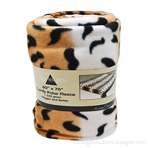 super soft twin size polar fabric zebra fleece blanket